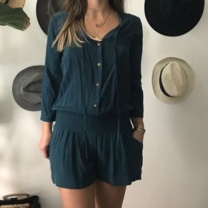 Romper teal blue size 2